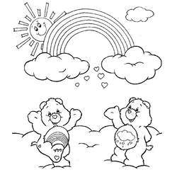 Dessin à colorier: Arc-en-ciel (Nature et saisons) #172395 - Coloriages à Imprimer Gratuits