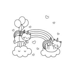 Dessin à colorier: Arc-en-ciel (Nature et saisons) #172397 - Coloriages à Imprimer Gratuits