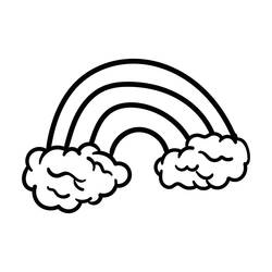 Dessin à colorier: Arc-en-ciel (Nature et saisons) #172398 - Coloriages à Imprimer Gratuits