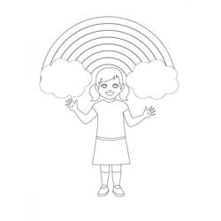 Dessin à colorier: Arc-en-ciel (Nature et saisons) #172400 - Coloriages à Imprimer Gratuits