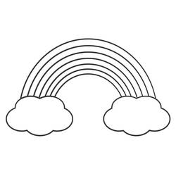 Coloriage Arc-en-ciel (Nature et saisons) #172402 à imprimer et colorier