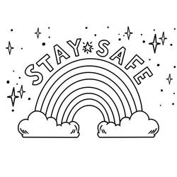 Coloriage Arc-en-ciel (Nature et saisons) #172412 à imprimer et colorier