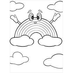Coloriage Arc-en-ciel (Nature et saisons) #172413 à imprimer et colorier