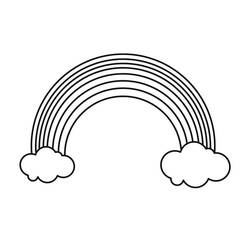 Coloriage Arc-en-ciel (Nature et saisons) #172416 à imprimer et colorier