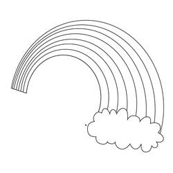 Coloriage Arc-en-ciel (Nature et saisons) #172419 à imprimer et colorier