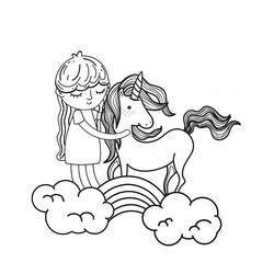 Coloriage Arc-en-ciel (Nature et saisons) #172425 à imprimer et colorier