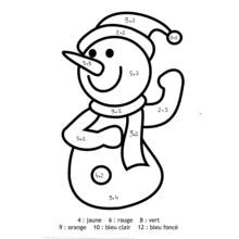 Dessin à colorier: Bonhomme de Neige (Nature et saisons) #89187 - Coloriages à Imprimer Gratuits