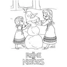 Dessin à colorier: Bonhomme de Neige (Nature et saisons) #89391 - Coloriages à Imprimer Gratuits