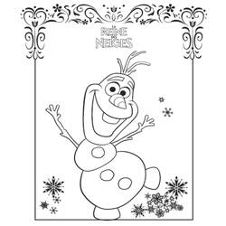Dessin à colorier: Bonhomme de Neige (Nature et saisons) #89438 - Coloriages à Imprimer Gratuits