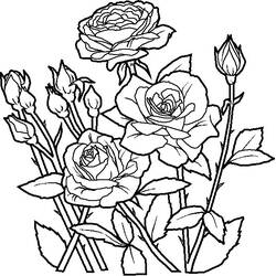 Dessin à colorier: Bouquet de fleurs (Nature et saisons) #160730 - Coloriages à Imprimer Gratuits