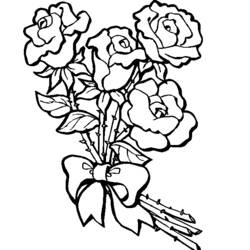 Dessin à colorier: Bouquet de fleurs (Nature et saisons) #160780 - Coloriages à Imprimer Gratuits