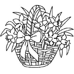 Dessin à colorier: Bouquet de fleurs (Nature et saisons) #160833 - Coloriages à Imprimer Gratuits