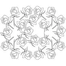 Coloriage Bouquet de fleurs (Nature et saisons) #160848 à imprimer et colorier