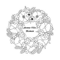Coloriage Bouquet de fleurs (Nature et saisons) #160858 à imprimer et colorier