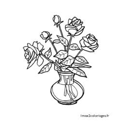 Dessin à colorier: Bouquet de fleurs (Nature et saisons) #160874 - Coloriages à Imprimer Gratuits