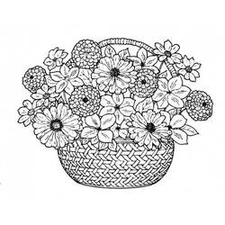 Dessin à colorier: Bouquet de fleurs (Nature et saisons) #160875 - Coloriages à Imprimer Gratuits