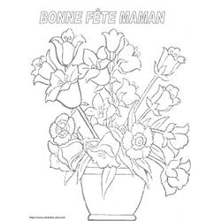 Dessin à colorier: Bouquet de fleurs (Nature et saisons) #160884 - Coloriages à Imprimer Gratuits