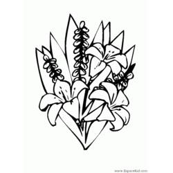 Dessin à colorier: Bouquet de fleurs (Nature et saisons) #160891 - Coloriages à Imprimer Gratuits