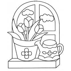 Dessin à colorier: Bouquet de fleurs (Nature et saisons) #160898 - Coloriages à Imprimer Gratuits