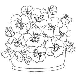 Dessin à colorier: Bouquet de fleurs (Nature et saisons) #160924 - Coloriages à Imprimer Gratuits