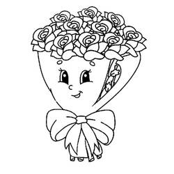 Coloriage Bouquet de fleurs (Nature et saisons) #195632 à imprimer et colorier