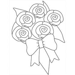 Coloriage Bouquet de fleurs (Nature et saisons) #195641 à imprimer et colorier