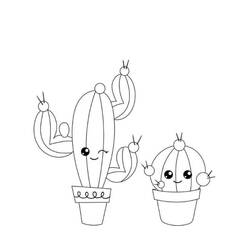 Dessin à colorier: Cactus (Nature et saisons) #170806 - Coloriages à Imprimer Gratuits