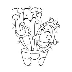 Dessin à colorier: Cactus (Nature et saisons) #170807 - Coloriages à Imprimer Gratuits