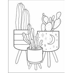 Dessin à colorier: Cactus (Nature et saisons) #170810 - Coloriages à Imprimer Gratuits