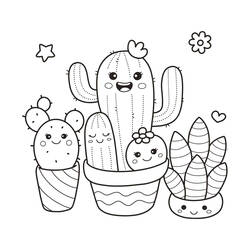 Dessin à colorier: Cactus (Nature et saisons) #170811 - Coloriages à Imprimer Gratuits