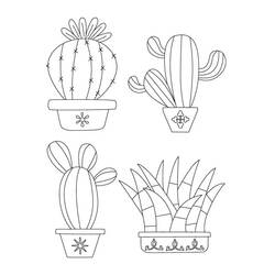 Dessin à colorier: Cactus (Nature et saisons) #170826 - Coloriages à Imprimer Gratuits