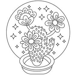 Dessin à colorier: Cactus (Nature et saisons) #170828 - Coloriages à Imprimer Gratuits