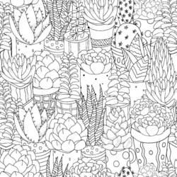 Dessin à colorier: Cactus (Nature et saisons) #170835 - Coloriages à Imprimer Gratuits