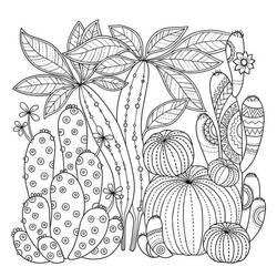 Dessin à colorier: Cactus (Nature et saisons) #170839 - Coloriages à Imprimer Gratuits
