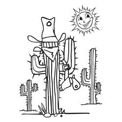 Dessin à colorier: Cactus (Nature et saisons) #170840 - Coloriages à Imprimer Gratuits