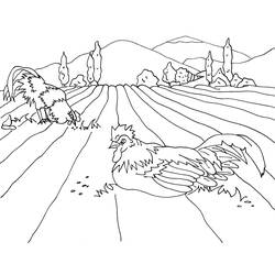 Dessin à colorier: Campagne (Nature et saisons) #165454 - Coloriages à Imprimer Gratuits