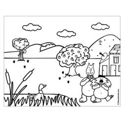 Dessin à colorier: Campagne (Nature et saisons) #165456 - Coloriages à Imprimer Gratuits