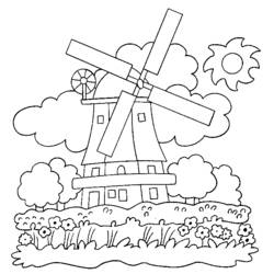 Dessin à colorier: Campagne (Nature et saisons) #165474 - Coloriages à Imprimer Gratuits