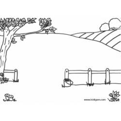 Dessin à colorier: Campagne (Nature et saisons) #165482 - Coloriages à Imprimer Gratuits