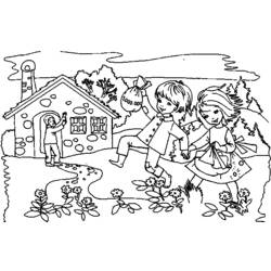 Dessin à colorier: Campagne (Nature et saisons) #165513 - Coloriages à Imprimer Gratuits
