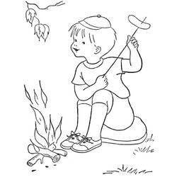 Dessin à colorier: Camping (Nature et saisons) #207374 - Coloriages à Imprimer Gratuits