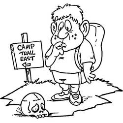 Dessin à colorier: Camping (Nature et saisons) #207381 - Coloriages à Imprimer Gratuits