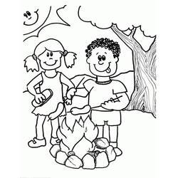 Dessin à colorier: Camping (Nature et saisons) #207382 - Coloriages à Imprimer Gratuits