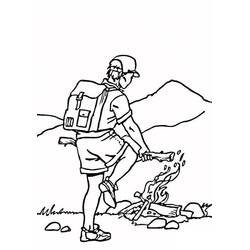 Dessin à colorier: Camping (Nature et saisons) #207384 - Coloriages à Imprimer Gratuits