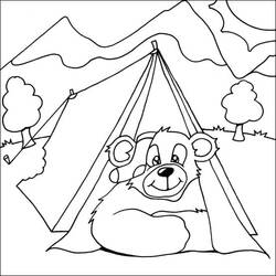 Dessin à colorier: Camping (Nature et saisons) #207396 - Coloriages à Imprimer Gratuits