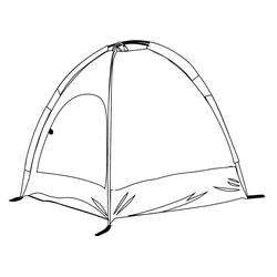 Dessin à colorier: Camping (Nature et saisons) #207398 - Coloriages à Imprimer Gratuits
