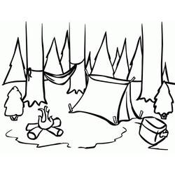 Dessins à colorier: Camping - Coloriages à Imprimer Gratuits