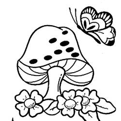 Dessin à colorier: Champignon (Nature et saisons) #174091 - Coloriages à Imprimer Gratuits