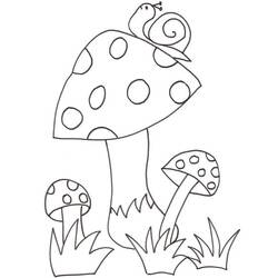 Dessin à colorier: Champignon (Nature et saisons) #174098 - Coloriages à Imprimer Gratuits