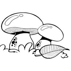 Dessin à colorier: Champignon (Nature et saisons) #174104 - Coloriages à Imprimer Gratuits